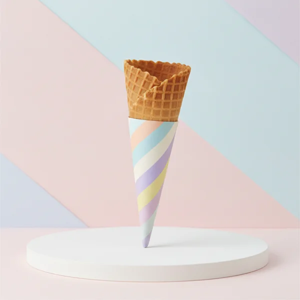 Printed Child Size Waffle Cone Sleeves