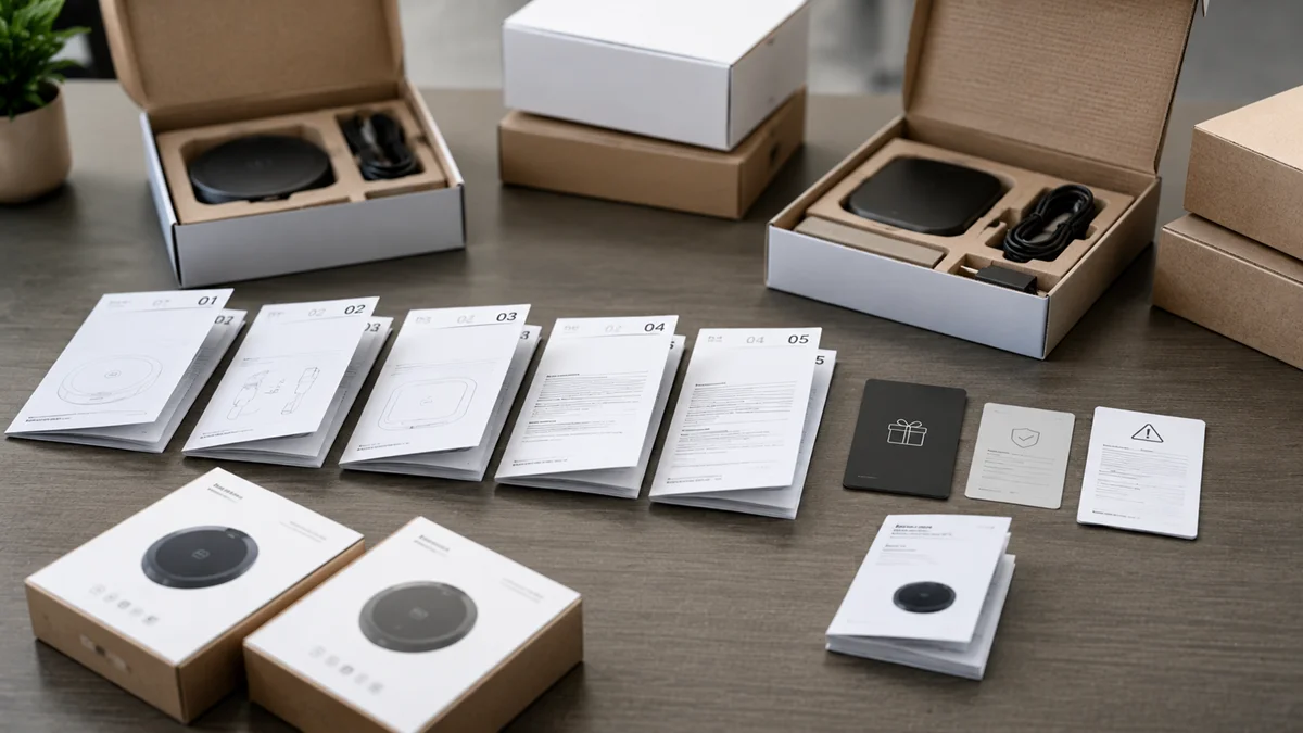 Collation for packaging inserts and product manuals