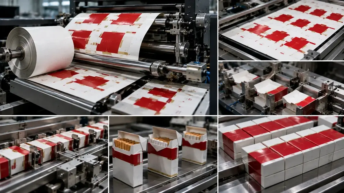 How cigarette packaging is manufactured