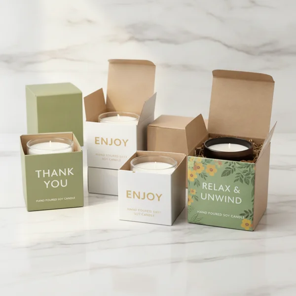 Kraft Candle Boxes Wholesale