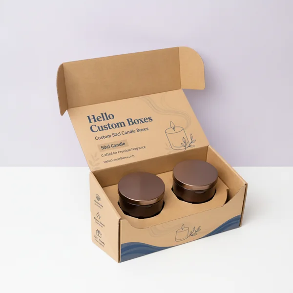 Printed Kraft Candle Boxes