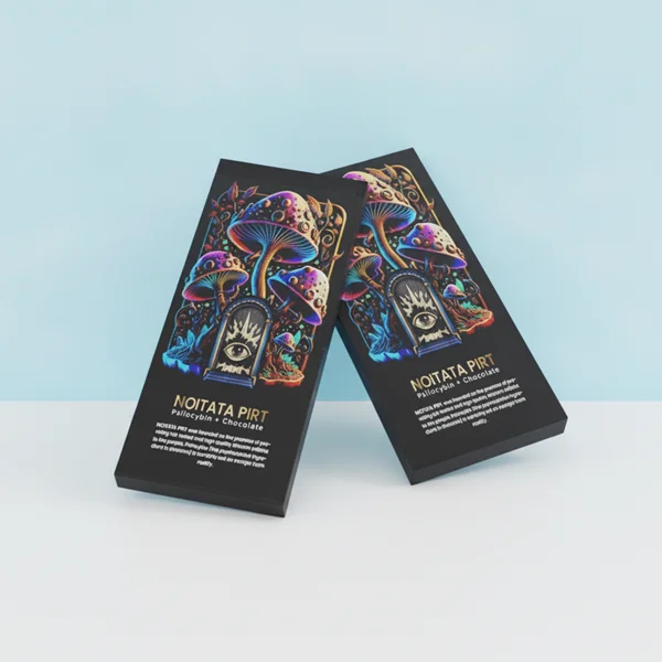 Printed Mushroom Chocolate Bar Packaging